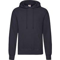 Fruit of the Loom Men's Cotton Hoodie in Mid Navy | Size: Large