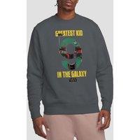 Star Wars Men's Greatest Kid Boba Fett Sweatshirt in Charcoal | Size: XL