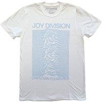 Joy Division Men's Unknown Pleasures T-Shirt in White | Size: Medium