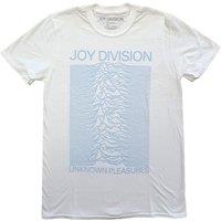 Joy Division Men's Unknown Pleasures T-Shirt in White | Size: Small