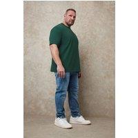 BadRhino Men's Relaxed Fit T-Shirt in Dark Green | Size: 7-8XL