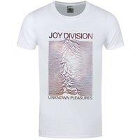 Joy Division Men's Unknown Pleasures Gradient T-Shirt in White | Size: Large