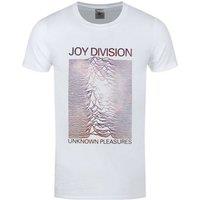 Joy Division Men's Unknown Pleasures Gradient T-Shirt in White | Size: Small