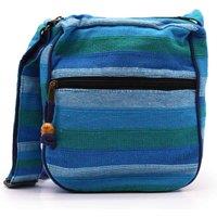 KDMD Women's Large Nepal Sling Bag (Adjustable Strap) - Blue Rivers