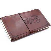 KDMD Handmade Leather Journal - Be the Change - Brown (80 pages)