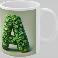 Simply Stunning Mugs Personalised 3D Clover Letter A & Name Lucky Mug Unique Design in White