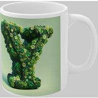 Simply Stunning Mugs Personalised 3D Clover Letter Y & Name Lucky Mug Unique Design in White