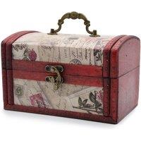 KDMD Sets of 2 Colonial Boxes - Rose Design in Cream