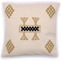 KDMD Classic Cushion Cover - Berber Design - 45x45cm in Cream | Size: 45x45 cm