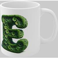 Simply Stunning Mugs Personalised 3D Clover Letter E & Name Lucky Mug Unique Design in White