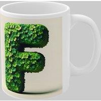 Simply Stunning Mugs Personalised 3D Clover Letter F & Name Lucky Mug Unique Design in White