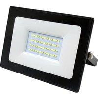 ENER-J LED SMD Non PIR Floodlight IP65 50W 4000Lm, 6000K (Pack of 2) in White | Size: 25 cm diameter x 19 cm high