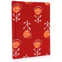 KDMD Cotton Bound Notebooks 20x15cm - 96 pages - Roses in Red | Size: 20x15 cm