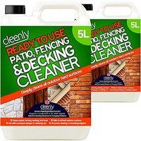 cleenly Ready to Use Patio Cleaner Removes Dirt & Grime From Patios 10L in Clear