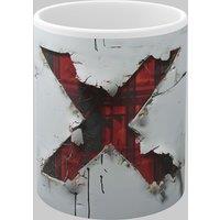 Simply Stunning Mugs Personalised Letter X & Name Mug with Textured Red Plaid 3D Design in White
