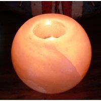 KDMD Salt Candle Holder - Round in Yellow