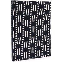 KDMD Cotton Bound Notebooks 20x15cm - 96 pages - Black Dots & Dashes | Size: 20x15 cm