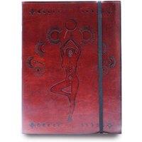 KDMD Medium Notebook with strap - Cosmic Goddess in Maroon