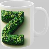Simply Stunning Mugs Personalised 3D Clover Letter Z & Name Lucky Mug Unique Design in White