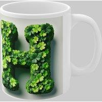 Simply Stunning Mugs Personalised 3D Clover Letter H & Name Lucky Mug Unique Design in White