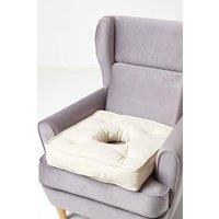Homescapes Pressure Relief Armchair Booster Cushion in Cream | Size: 50 cm x 50 cm