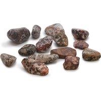 KDMD M Tumble Stone - Leopard Skin - (Set of 24) in Maroon