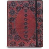 KDMD Medium Notebook with strap - Chakra Mandala in Maroon