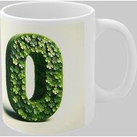 Simply Stunning Mugs Personalised 3D Clover Letter O & Name Lucky Mug Unique Design in White