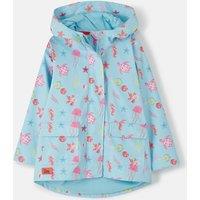 Lighthouse Clothing Girl's Heidi Rubberised Waterproof Jacket Raincoat in Blue | Size: 3-4 Years