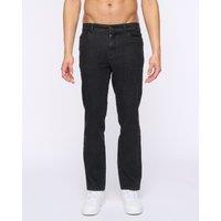 Duck&Cover Men's Hydras Straight Leg Jeans in Black | Size: 34R