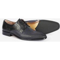 Alexander Pace Men's 'Eldon' Premium Leather Derby Shoes in Dark Grey | Size: 9