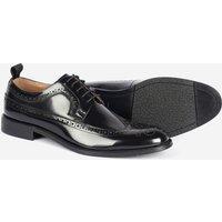Alexander Pace Men's 'Coleman' Premium Leather Brouge Shoes in True Black | Size: 11