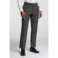 Alexandre Silver Label Men's Alexandre Of England Tailored Fit Flannel Check Trousers in Beige | Size: 40R