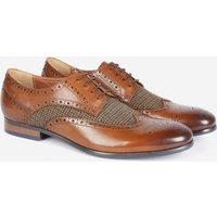 Alexander Pace Men's 'Duke' Premium Leather Oxford Brogue Shoes in Brown | Size: 8