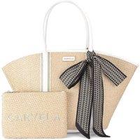 Carvela Women's 'Sorrento Straw Basket' Bag in Cream