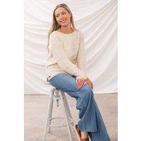 Lighthouse Clothing Women's Pearl Jumper in Cream | Size: 12