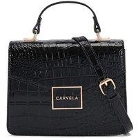 'Jessica Top Handle' Croc Print Bag