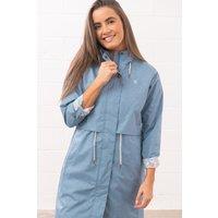 Lighthouse Clothing Women's Pipp Waterproof Coat in Blue | Size: 8