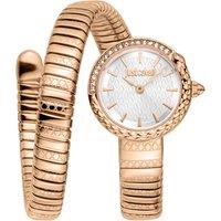 Just Cavalli Women's JC1L301M0045 Cerchio Snake Analog Watch for Women in Rose Gold
