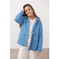 Lighthouse Clothing Women's Beachcomber Waterproof Jacket Spring Sumer Outdoor Coat in Mid Blue | Size: 10