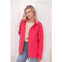 Lighthouse Clothing Women's Beachcomber Waterproof Jacket Spring Sumer Outdoor Coat in Raspberry | Size: 8