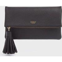 OSPREY LONDON Women's The Bexley Leather Clutch Bag in Black