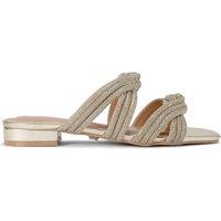 Carvela Women's 'Arielle Flat Sandal' Sandals in Gold | Size: 3