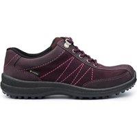 Hotter Women's Extra Wide 'Mist' Gore-Tex Shoes in Wine | Size: 7