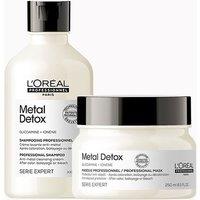L'Oreal Professionnel Serie Expert Metal Detox Shampoo 300ml & Mask 250ml Duo in Clear