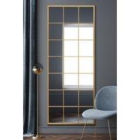 MirrorOutlet Gold Modern Window Leaner / Wall Mirror 79" X 31" (200CM X 80CM) | Size: 1 Pack