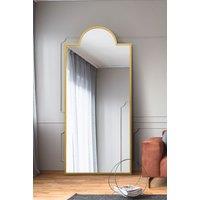 MirrorOutlet Gold Modern Wall & Leaner Mirror 75" X 33" (190 x 85CM) | Size: 1 Pack