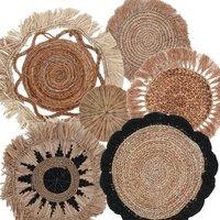 KDMD Set of Six Natural Wall Art - Kribo Collection