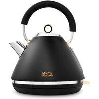 Morphy Richards Accents Gold Pyramid Kettle in Black