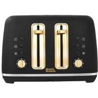 Morphy Richards Accents Rose Gold 4-Slice Toaster in Black